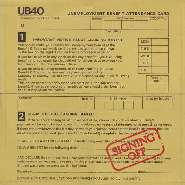 UB40 – Signing Off - Vinyl