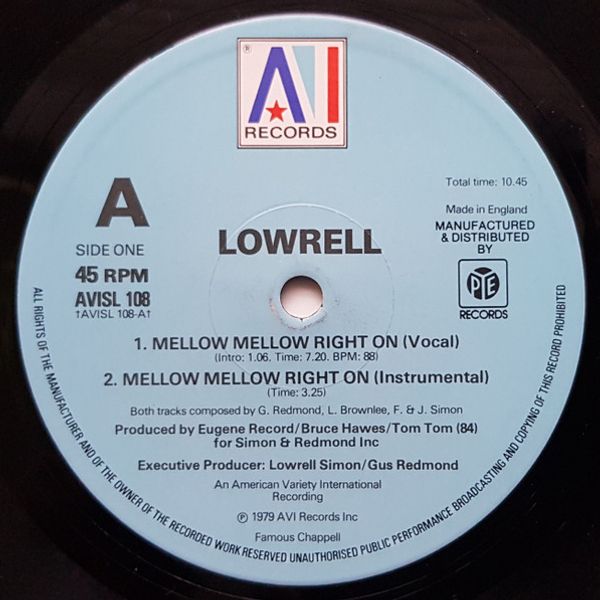 Lowrell – Mellow Mellow Right On - Vinyl