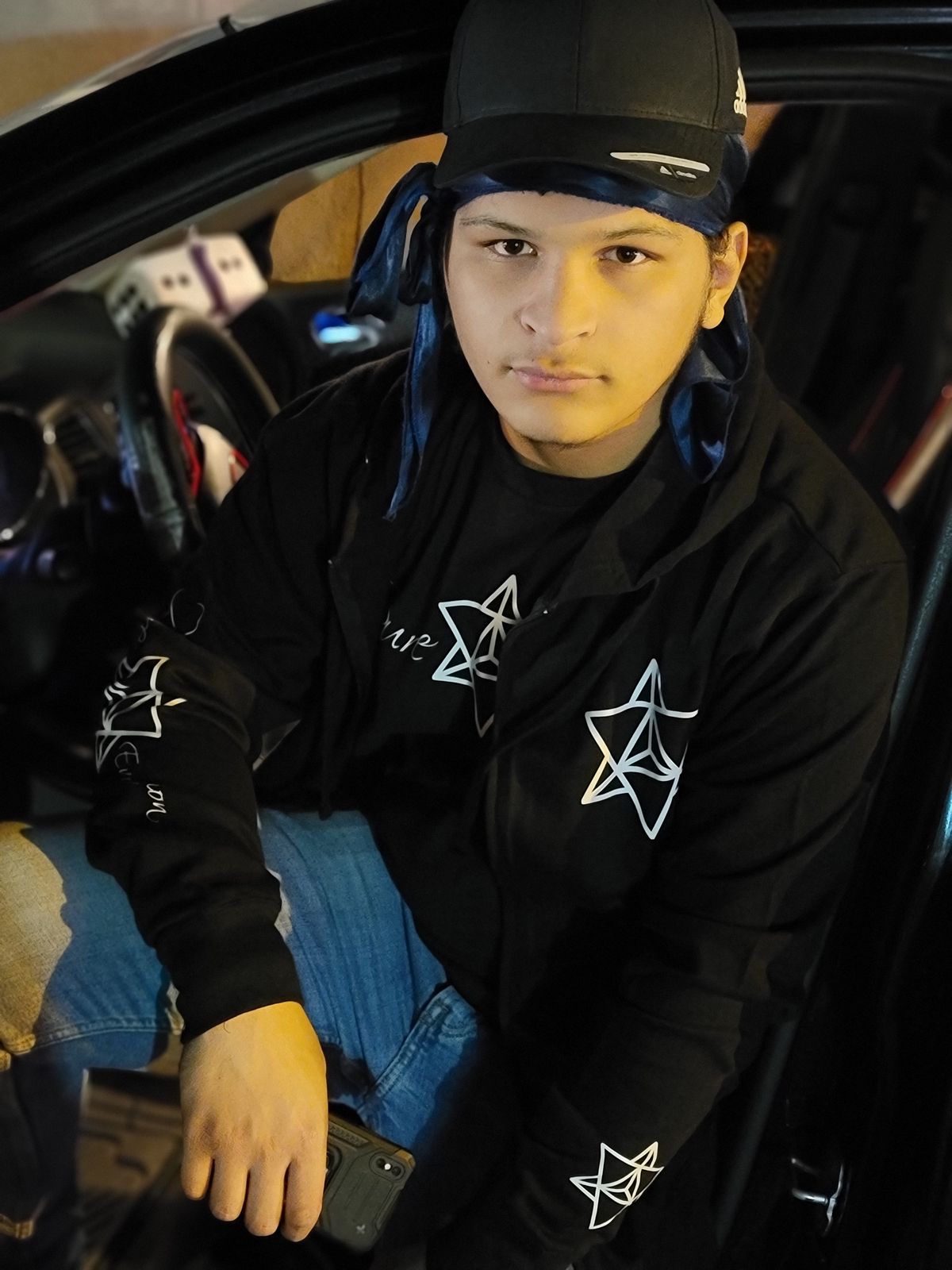 Pure Evolution Black Zip-up Hooded Sweatshirt