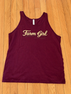 Farm Girl Maroon Tank 
