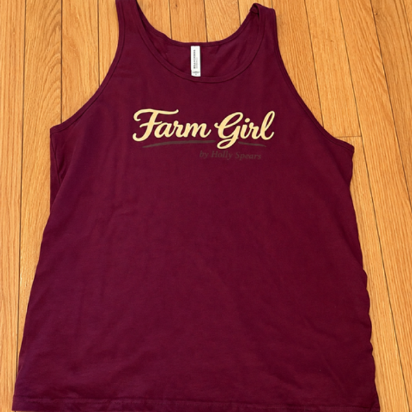 Farm Girl Maroon Tank 