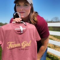 NEW FARM GIRL T-SHIRTS (Light Mauve KIDS sizes) 