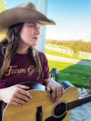 NEW FARM GIRL T-Shirts (Maroon)