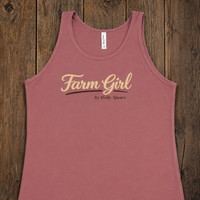 Farm Girl Mauve Tank  