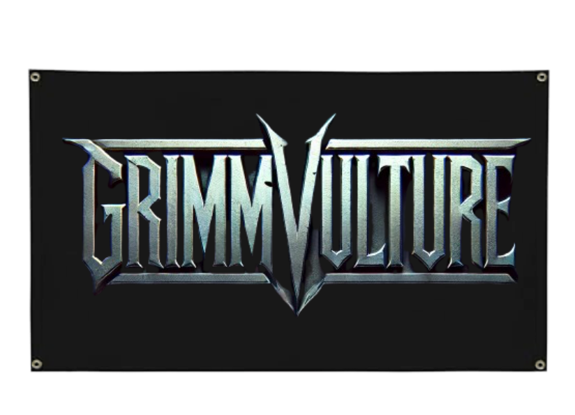 Grimmvulture Flag Logo black
