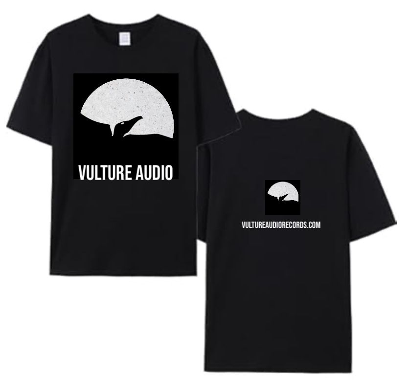 Vulture Audio T Shirt Black OG print