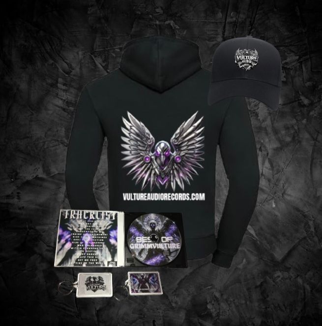 Grimmvulture CD  Black Hoodie Bundle + Hat 