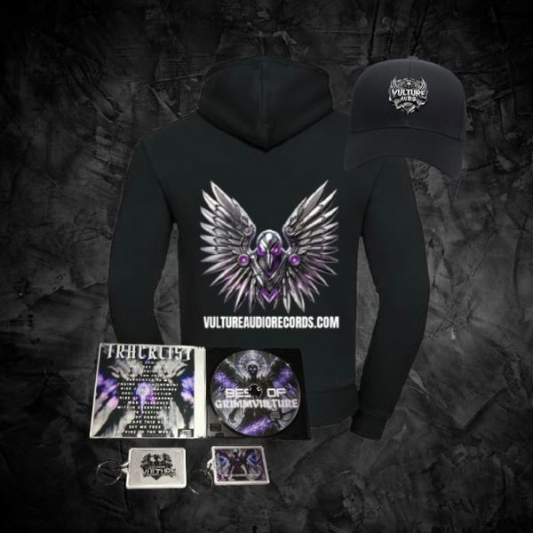 Grimmvulture CD  Black Hoodie Bundle + Hat 