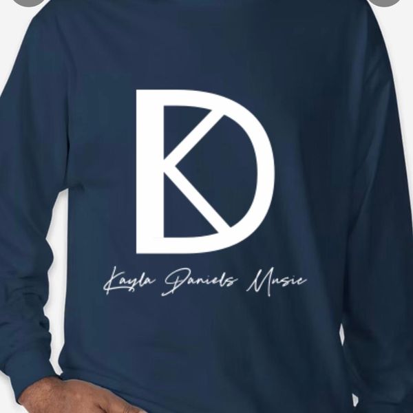 Navy Logo Long Sleeve T-shirt