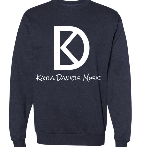 Heather Blue Logo Crewneck