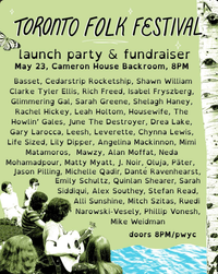 Toronto Folk Festival Anniversary Show