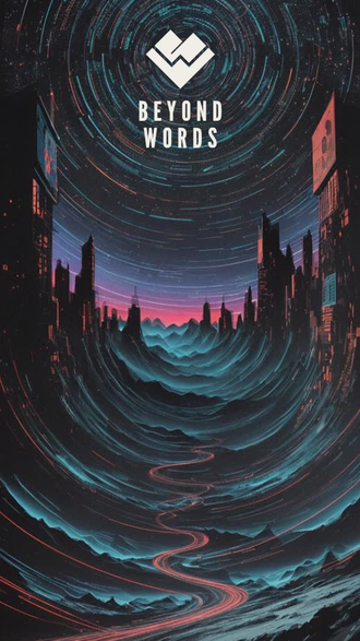 Beyond Words hard rock band swirling cityscape