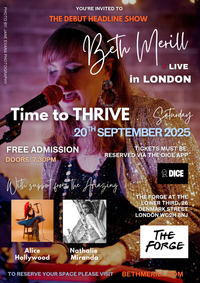 TIME TO THRIVE - Debut HEADLINE SHOW