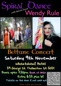 ADELAIDE BELTAINE CONCERT WITH WENDY RULE AND SPIRAL DANCE