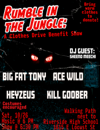 Rumble In The Jungle: A Clothes Drive Benefit Show