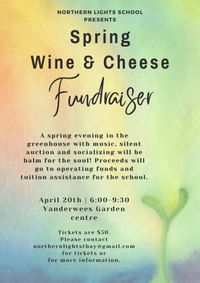 Spring Wine & Cheese Fundraiser