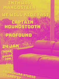 The Inth'way Mangosteen Experience, We Will Ride Fast, Captain Houndstooth & Profound 