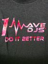 pink tie dye design shirt
