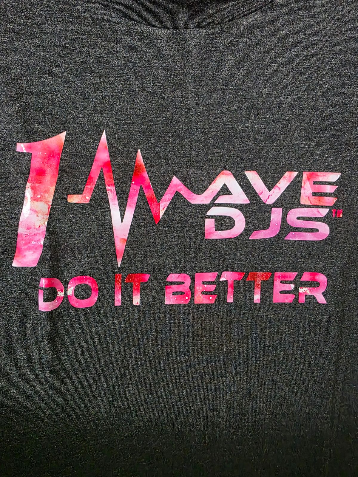 pink tie dye design shirt