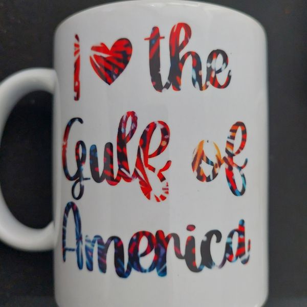 I love the gulf of america mug 