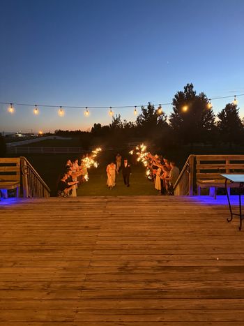 1Wave DJs Wedding Sparkler Exit
