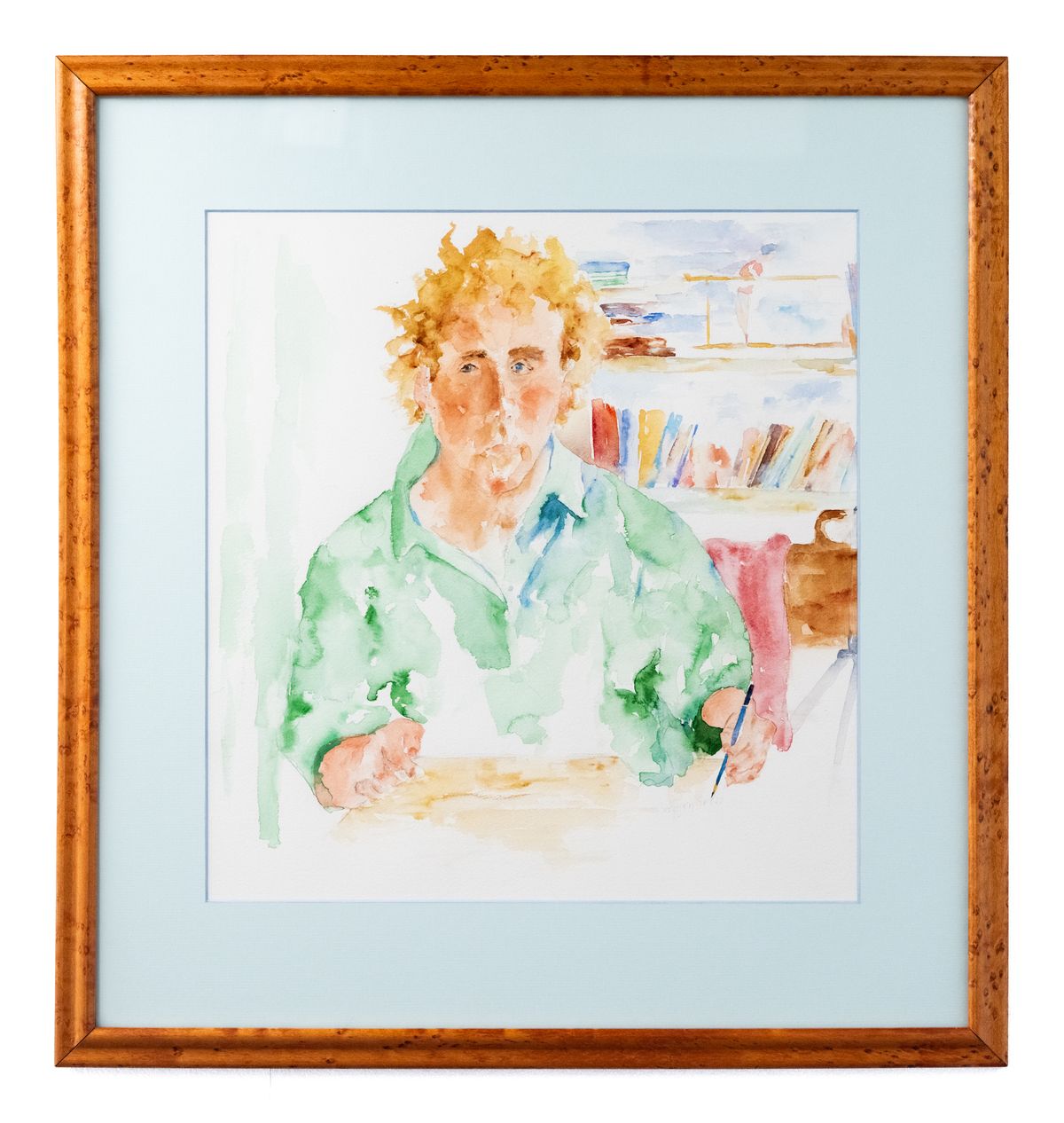 Gene Wilder Self Portrait watercolor