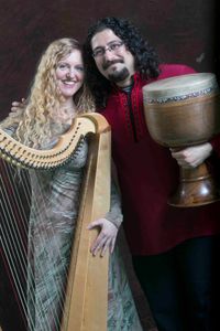 Pezhham Akhavss and Diana Rowan at the Neekon Festival 