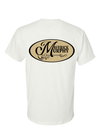 Falcon Black/Vegas Gold Logo on White T-Shirt, Adult sizes (TS04)