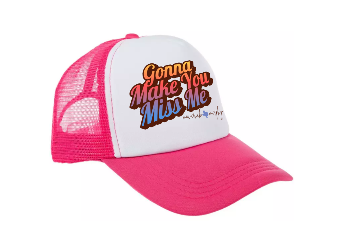 Trucker Hat - Pink/White - Gonna Make You Miss Me