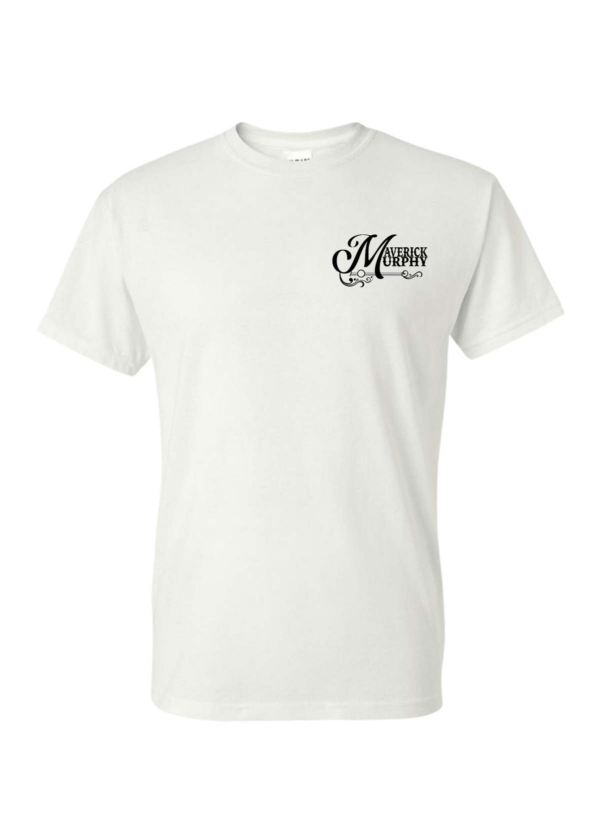 Falcon Black/Vegas Gold Logo on White T-Shirt, Adult sizes (TS04)