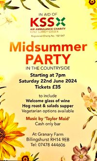 Midsummer Party featuring music from Taylor Maid