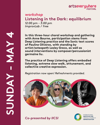 Listening in the Dark: equilibrium (ArtsEverywhere Festival)