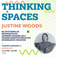 Thinking Spaces: Justine Woods, “Re-stitching as Methodology: Garment-making as a Transformative Practice in Research-creation” 