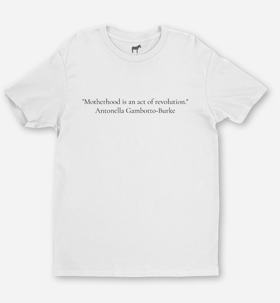 Motherhood is an act of revolution t-shirt