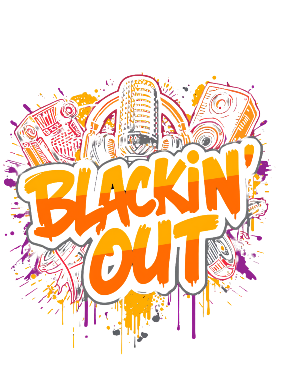  BLACKIN’ OUT GRAFFITI T-SHIRT