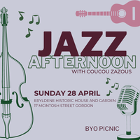 Jazz Afternoon at Eryldene House (Ticketed Event)