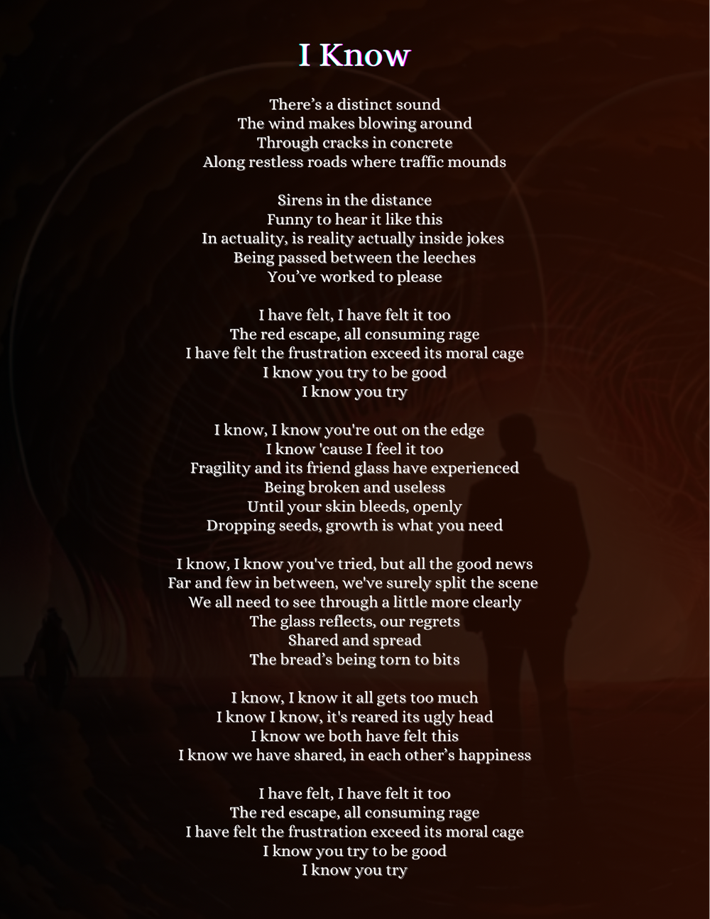 Fever Fields - I Know (Lyrics) - Written & Composed by Duncan Allan