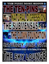 "The punk rock show" with The Submensas, The Ten Pins & Natural Digression