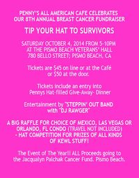 Penny's 8th Annual "Tip Your Hat" Breast Cancer Fundraiser