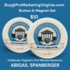 Governor Spanberger Inauguration buttons and magnet set 