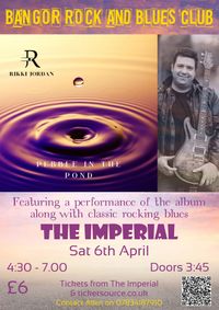 Rikki Jordan presents 'Pebble in the Pond' Live