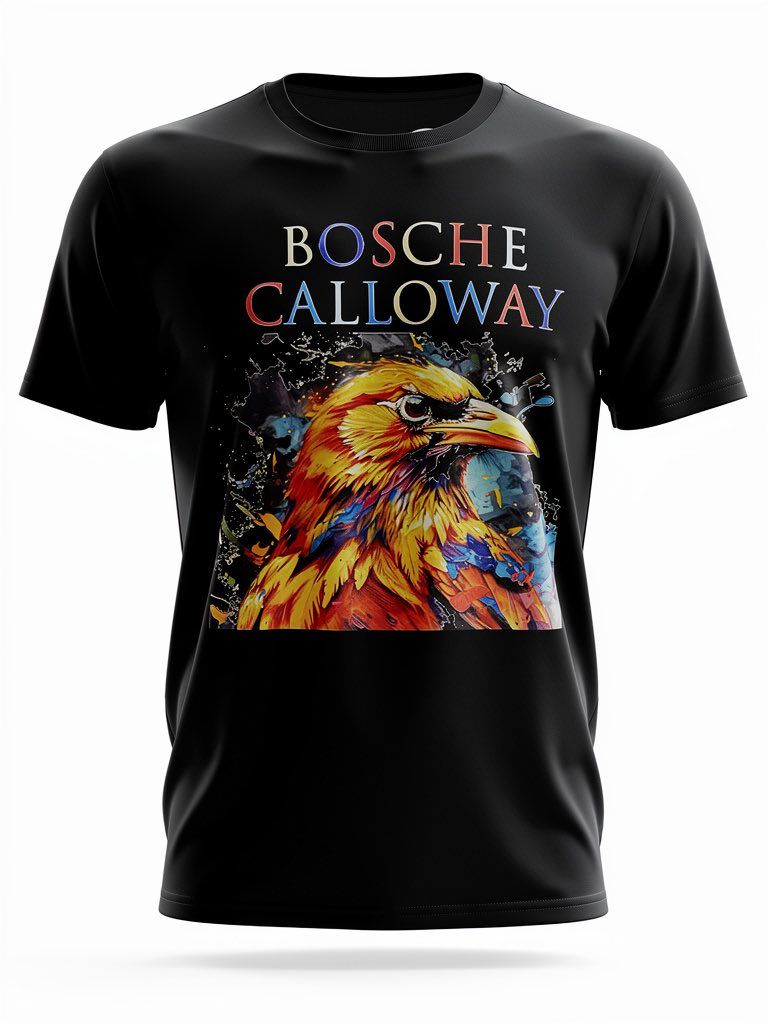 BOSCHE CALLOWAY PAINTED CROW T SHIRT
