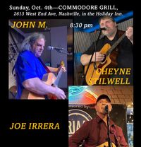 John M. live songwriter round at Commodore Grille