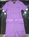 Adamas... 2 Piece Lounge Shorts Set (Purple)