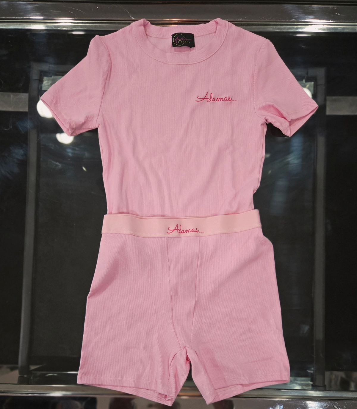 Adamas... 2 Piece Lounge Shorts Set (Light Pink)
