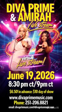 Diva Prime & Amirah virtual livestream concert 