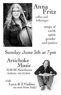 Anna Fritz with special guest Luca & il Violino (on tour from Italy)