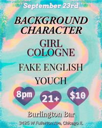 Background Character / Girl Cologne / Fake English / Youch