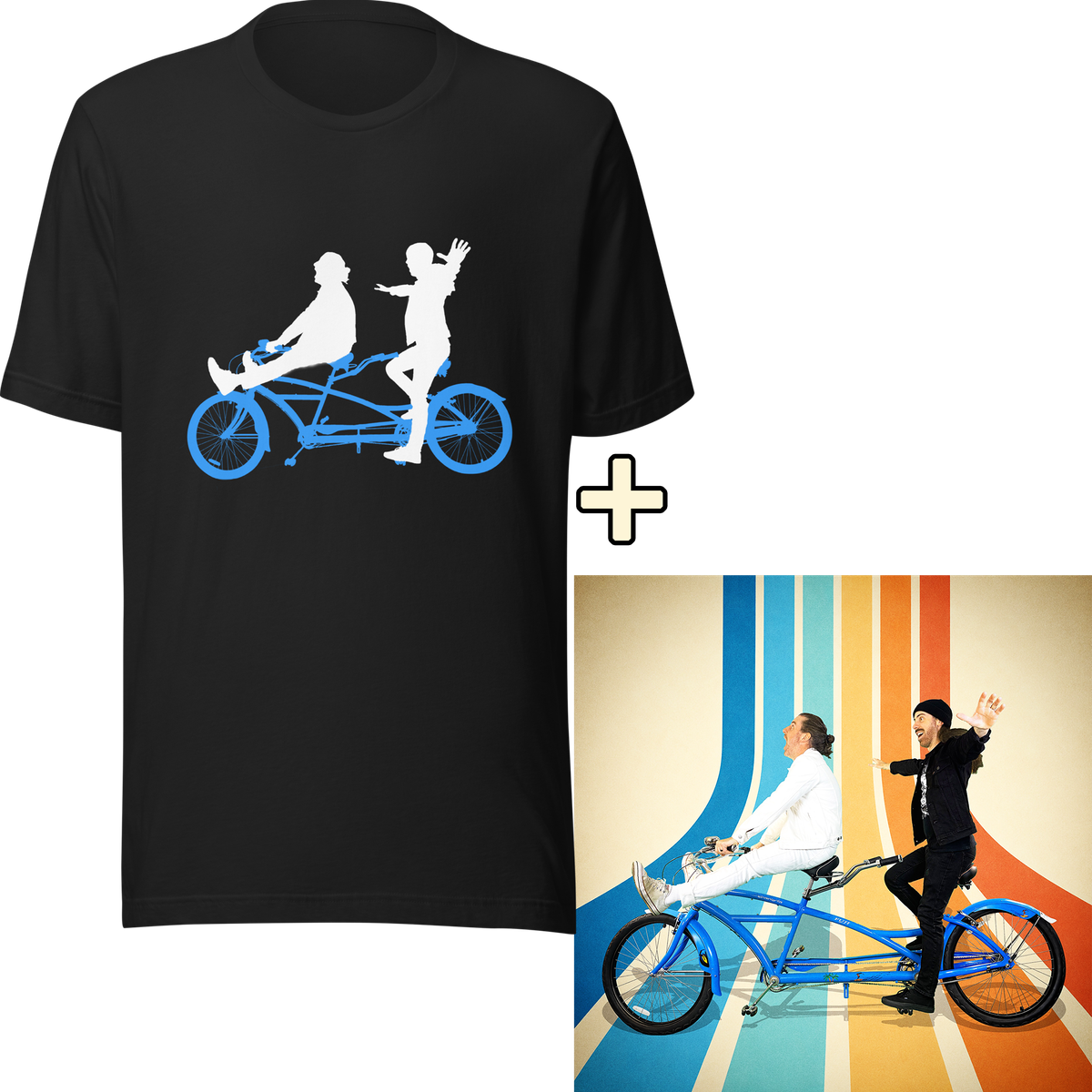 Bike Two Tone Tee (black) + EARLY ACCESS