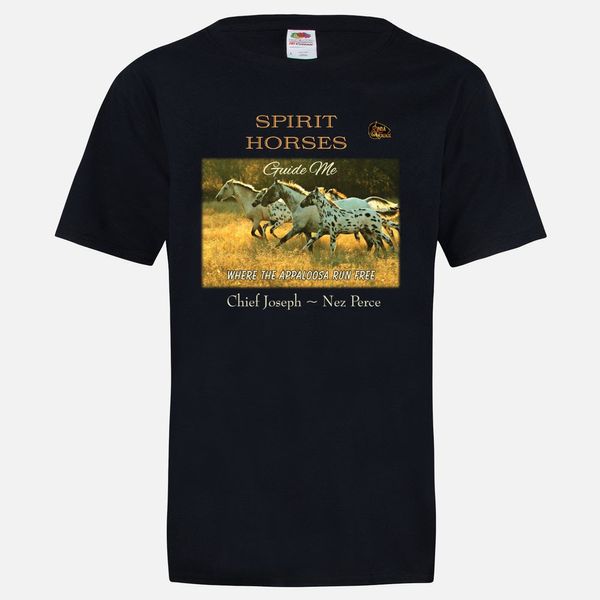 "Spirit Horses ~ Chief Joseph" 2 Sided Print T-Shirt 
